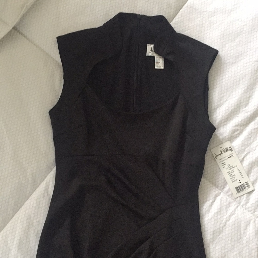 NWT Joseph Ribkoff Black “Robe” Dress - Picture 3 of 7